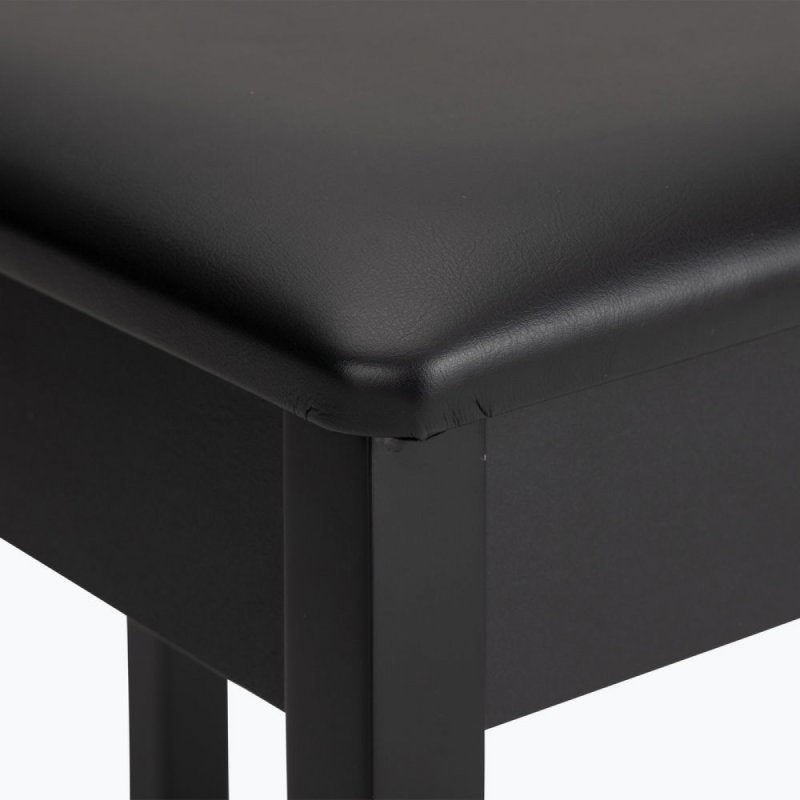 On-Stage KB8902B, Flip-Top Keyboard/Piano Bench, Height 19.5", 240 lbs. Weight Capacity, Wood / Vinyl Construction, Black