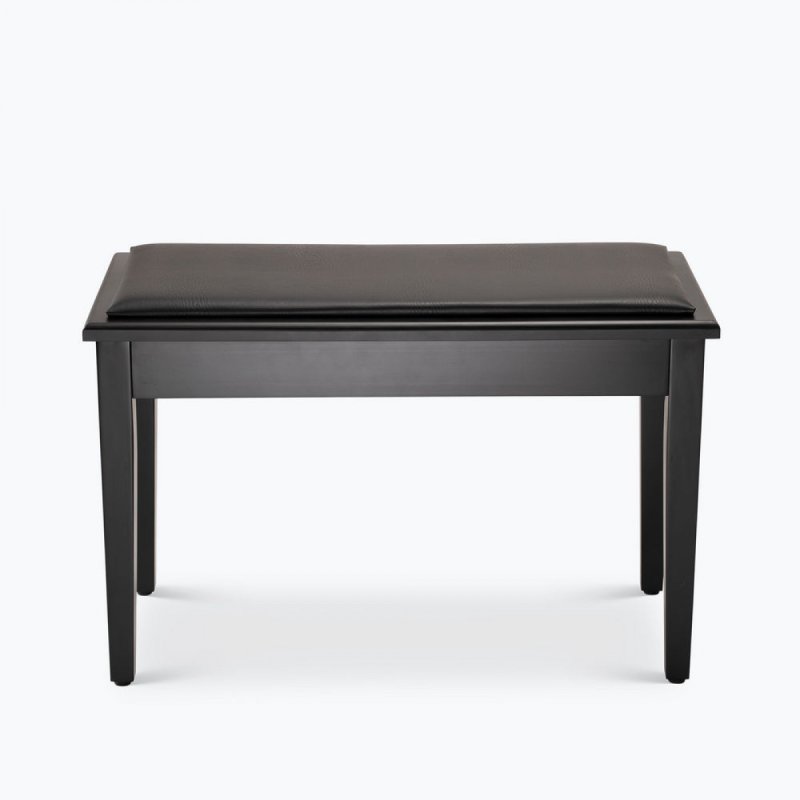 On-Stage KB8904B, Deluxe Keyboard/Piano Bench, Height 19.5", 240 lbs. Weight Capacity, Wood / Vinyl Construction, Black Satin