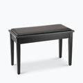 On-Stage KB8904B, Deluxe Keyboard/Piano Bench, Height 19.5", 240 lbs. Weight Capacity, Wood / Vinyl Construction, Black Satin