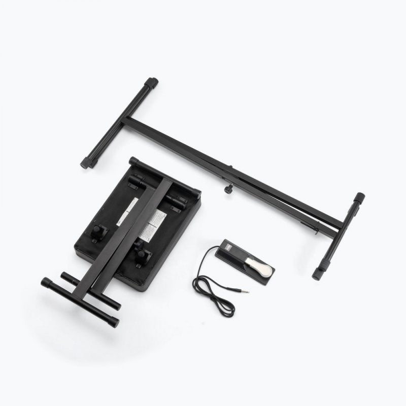 On-Stage KPK6550, Keyboard Stand and Bench Pack with Keyboard Sustain Pedal, A Complete Setup for Comfortably Playing a Keyboard and Controlling, Bolted Stand Construction Provides Durability for Reliable Performance