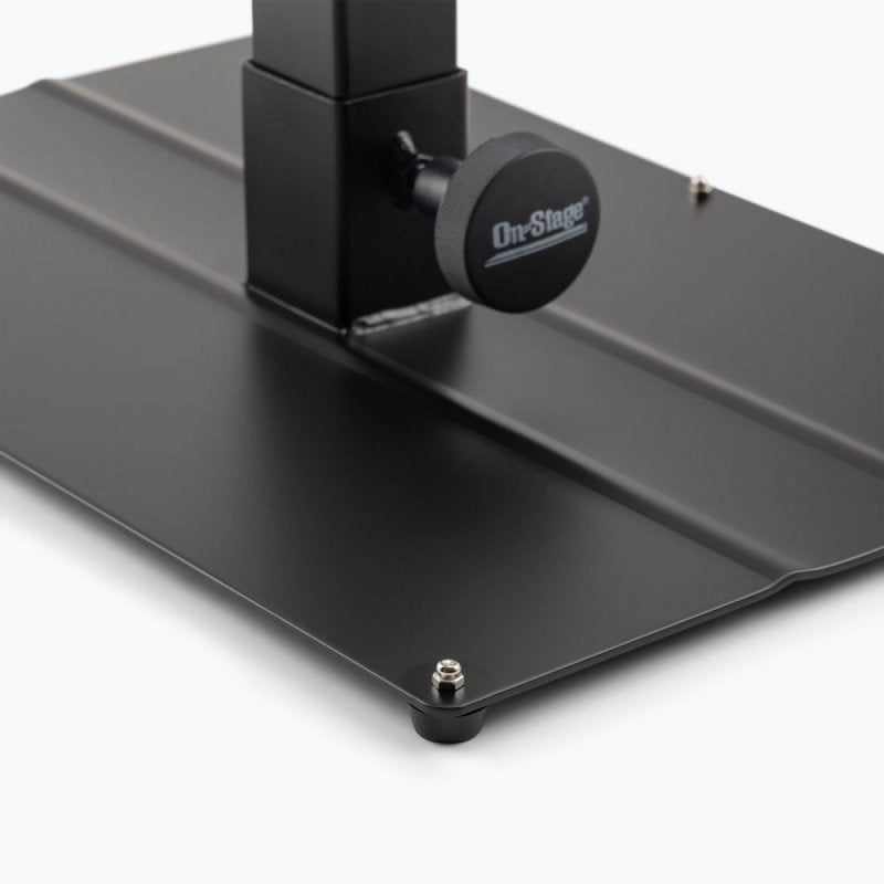On-Stage KS6150, Compact Midi/Synthesizer Utility Stand, Height Adjustment 23" - 36", 35 lbs. Weight Capacity, Steel Construction, Black
