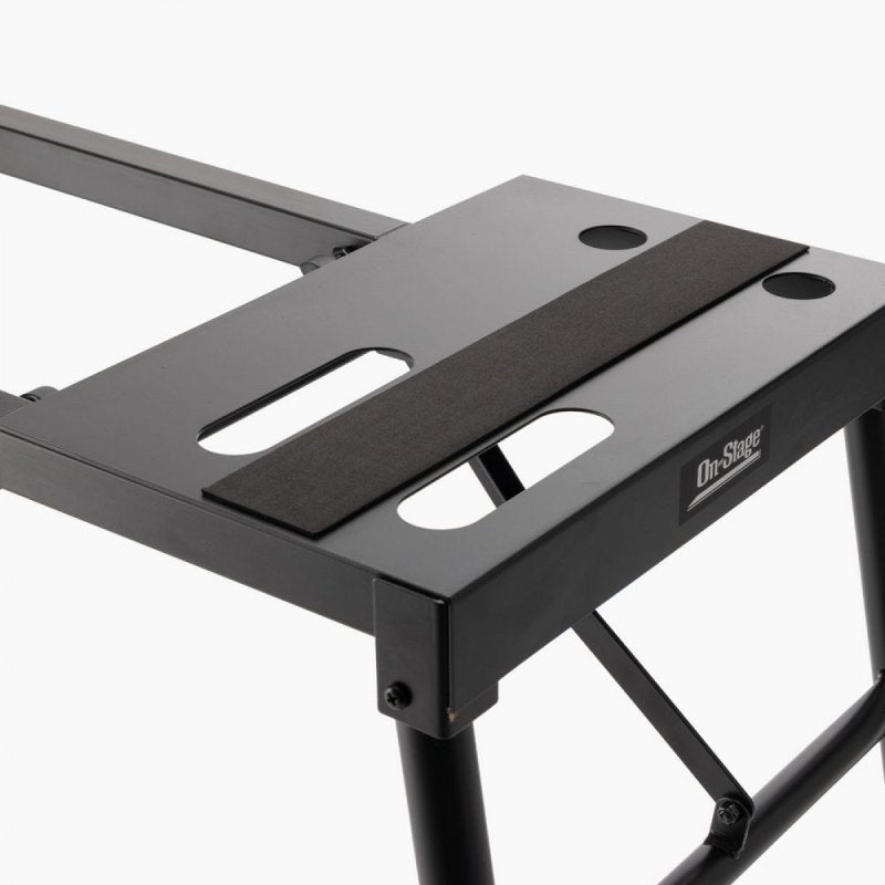 On-Stage KS7150, Platform-Style Keyboard Stand, Height Adjustment 26" - 43", 230 lbs. Weight Capacity, Welded and Bolted Metal Construction, Black