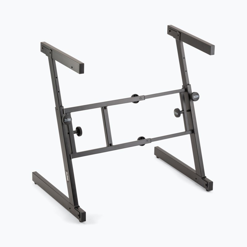 On-Stage KS7350, Folding-Z Keyboard Stand, Height Adjustment 23.5" - 36.5", 375 lbs. Weight Capacity, Welded Metal Construction, Black