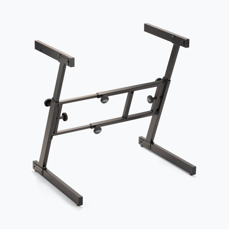 On-Stage KS7350, Folding-Z Keyboard Stand, Height Adjustment 23.5" - 36.5", 375 lbs. Weight Capacity, Welded Metal Construction, Black