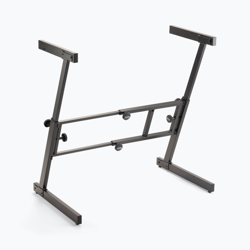On-Stage KS7350, Folding-Z Keyboard Stand, Height Adjustment 23.5" - 36.5", 375 lbs. Weight Capacity, Welded Metal Construction, Black