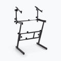 On-Stage KS7365EJ, Folding-Z Keyboard Stand with Second Tier, 400 lbs. Weight Capacity, Welded Metal Construction, Black