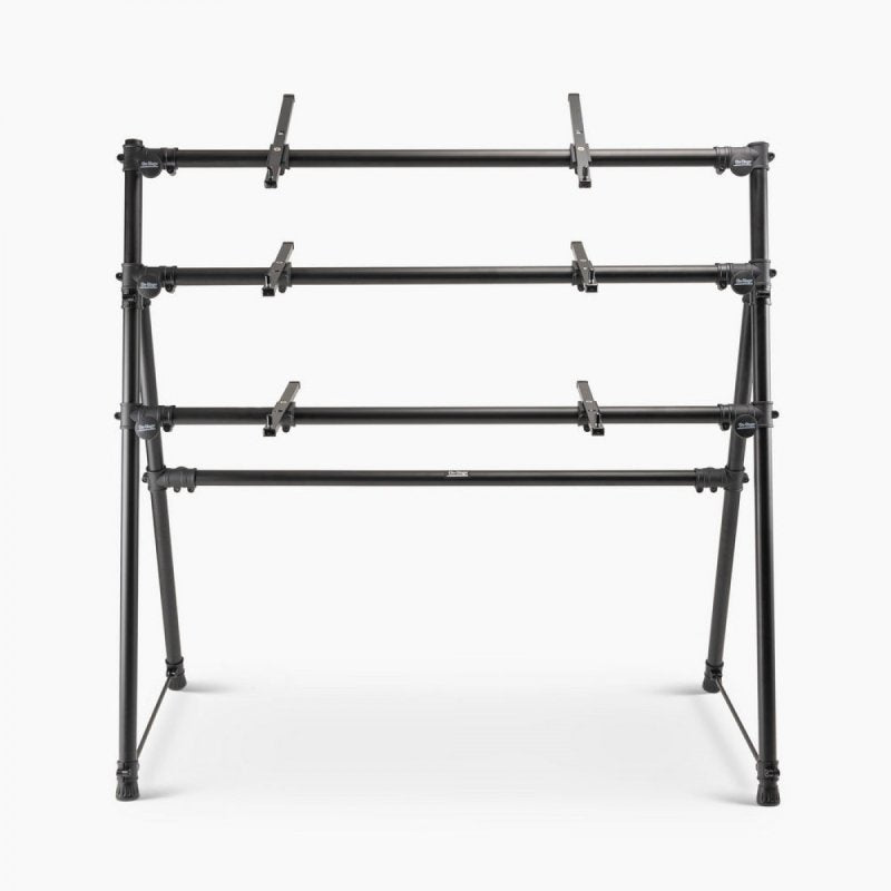 On-Stage KS7903, Three-Tier A-Frame Keyboard Stand, Height 54", 40 lbs. Per Tier (120 lbs. total) Weight Capacity, Aluminum, Bolted Metal Construction, Black