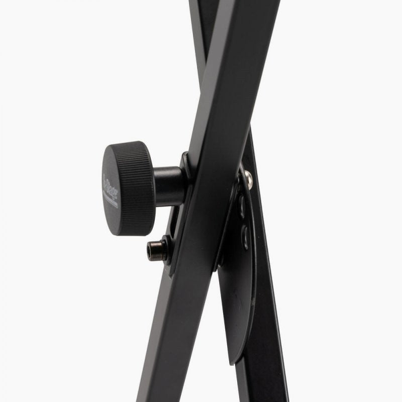On-Stage KS8191XX, Double-X Bullet Nose Keyboard Stand with Lok-Tight Construction, Height Adjustment 27" - 39", 200 lbs. Weight Capacity, 11" - 31" Base Spread, Lok-Tight Metal Construction, Black