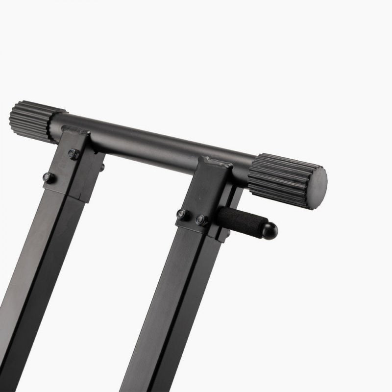 On-Stage KS8291XX, ERGO-LOK Double-X Keyboard Stand with Lok-Tight Construction, Height Adjustment 24.75" - 38.25", 27" - 38", 320 lbs. Weight Capacity, 12" - 32" Base Spread, Lok-Tight Metal Construction