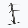 On-Stage KS9102, Quantum Core Column Keyboard Stand, Height Adjustment 10" - 44", 125 lbs. Per Tier (250 lbs. total) Weight Capacity, 32" Base Spread, Black