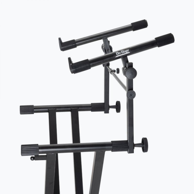 On-Stage KSA7500, Universal Second Tier for X-Style Keyboard Stand, Height 11.5", 60 lbs. Weight Capacity, Black