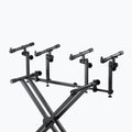 On-Stage KSA8500, Deluxe Keyboard Tier, 66 lbs. (33 lbs. Per Set of arms) Weight Capacity, Black