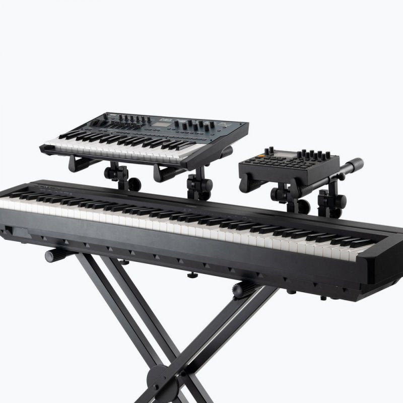On-Stage KSA8500, Deluxe Keyboard Tier, 66 lbs. (33 lbs. Per Set of arms) Weight Capacity, Black