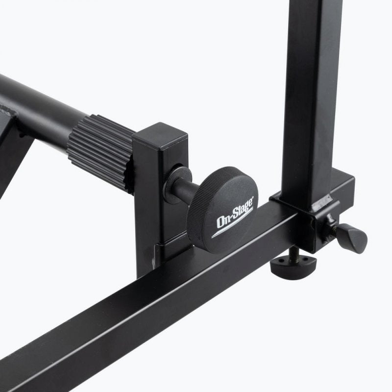 On-Stage KSA8500, Deluxe Keyboard Tier, 66 lbs. (33 lbs. Per Set of arms) Weight Capacity, Black