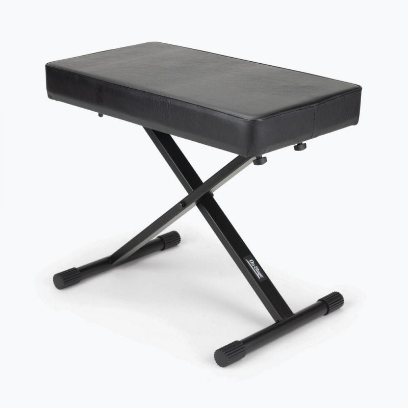 On-Stage KT7800-PLUS, Deluxe X-Style Keyboard Bench, Height Adjustment 19.5", 21.5", 23", 24.5", 360 lbs. Weight Capacity, Welded Metal Construction, Black