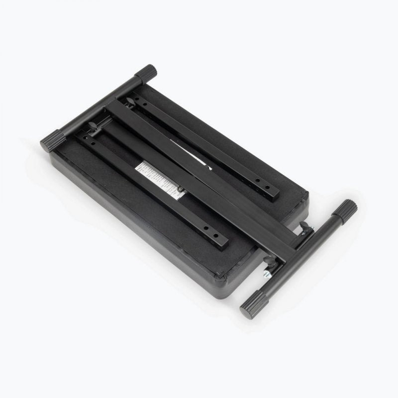 On-Stage KT7800-PLUS, Deluxe X-Style Keyboard Bench, Height Adjustment 19.5", 21.5", 23", 24.5", 360 lbs. Weight Capacity, Welded Metal Construction, Black