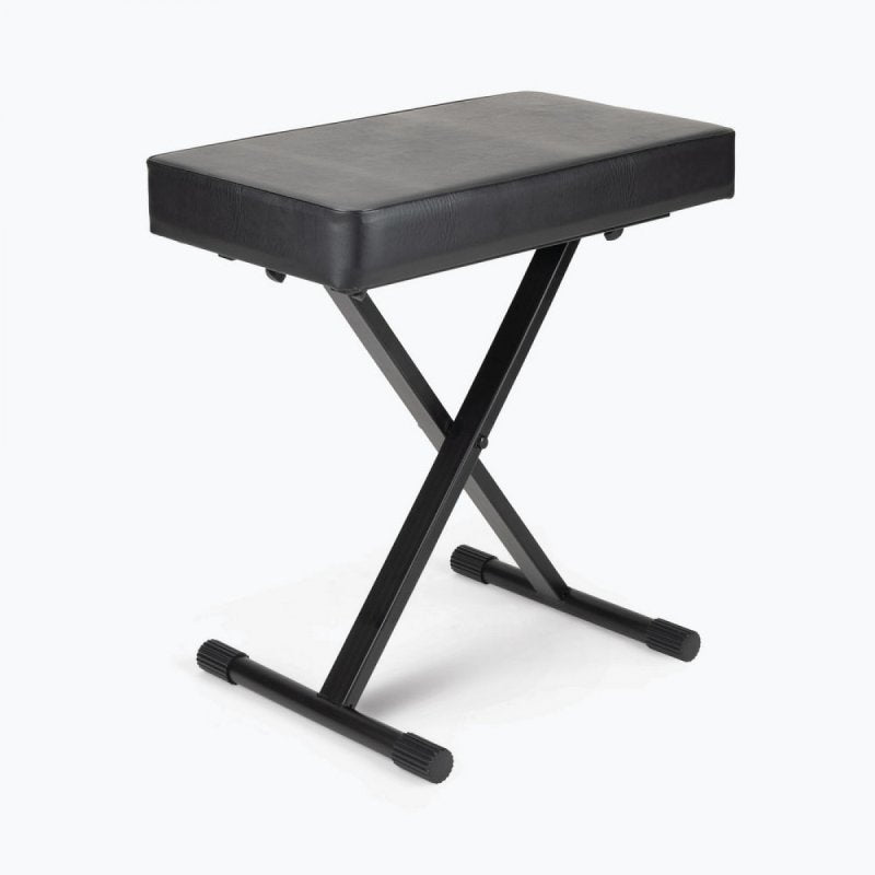 On-Stage KT7800-PLUS, Deluxe X-Style Keyboard Bench, Height Adjustment 19.5", 21.5", 23", 24.5", 360 lbs. Weight Capacity, Welded Metal Construction, Black