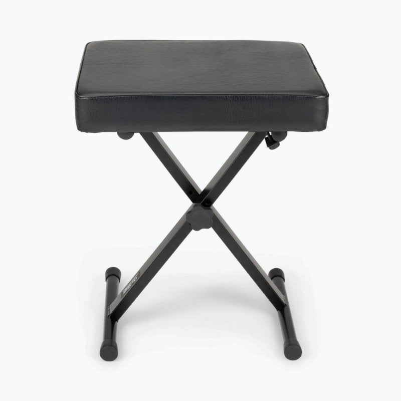 On-Stage KT7800, Three-Position X-Style Keyboard Bench, Height Adjustment 18.75" - 20.5", 300 lbs. Weight Capacity, Welded Metal Construction, Black