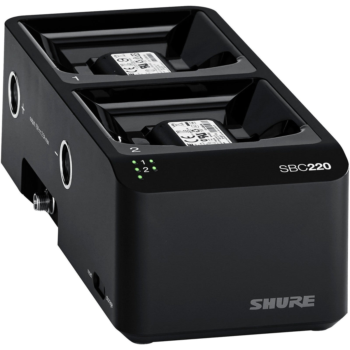 Shure MXWNDX2TA, Networked Dock, 2 Bay, Taa