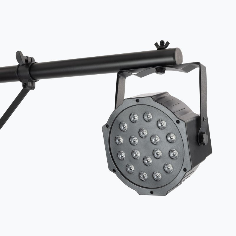 On-Stage LS7720BLT, Lighting Stand with Side Bars, Height Adjustment 60" - 120", 110 lbs Weight Capacity, 48" Base Spread, Aluminum Construction, Black