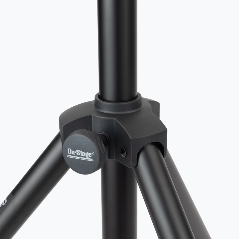 On-Stage LS7720BLT, Lighting Stand with Side Bars, Height Adjustment 60" - 120", 110 lbs Weight Capacity, 48" Base Spread, Aluminum Construction, Black