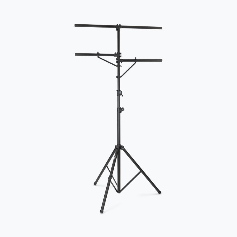 On-Stage LS7720BLT, Lighting Stand with Side Bars, Height Adjustment 60" - 120", 110 lbs Weight Capacity, 48" Base Spread, Aluminum Construction, Black