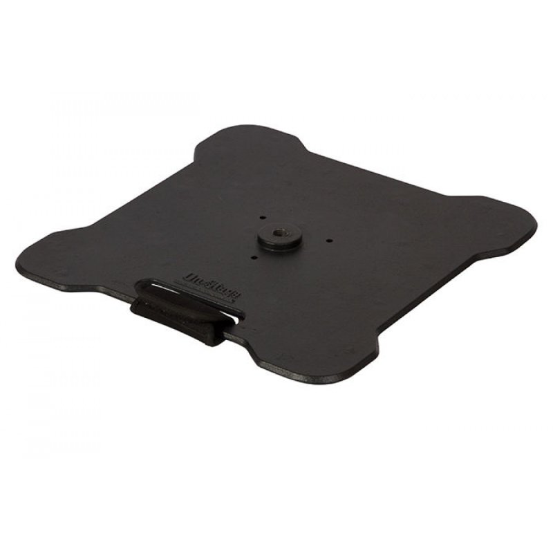 On-Stage LS7920BLT, Flat-Base Lighting Stand, Height Adjustment 60"-120", 110 lbs Weight Capacity, Black