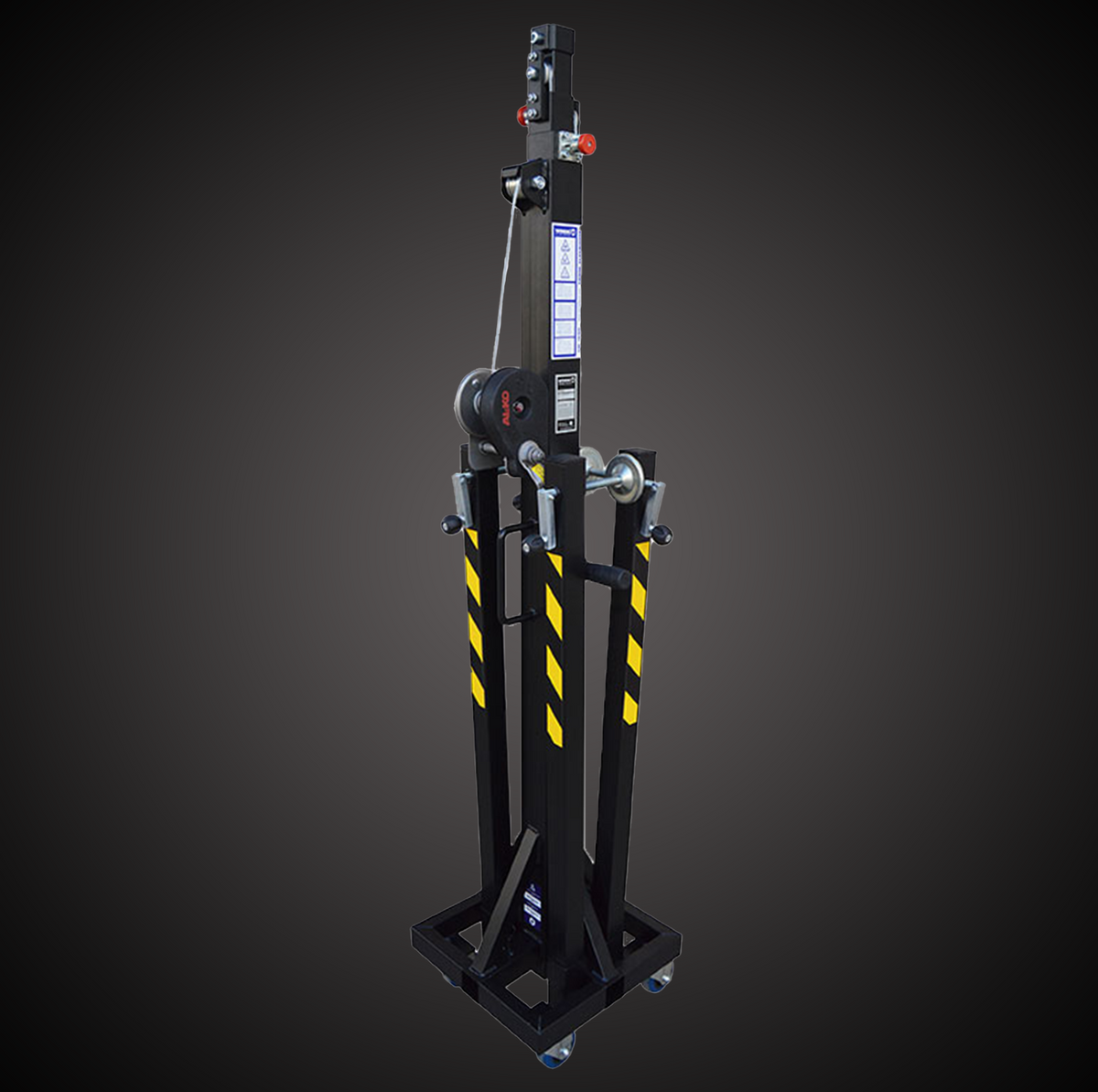 Work Pro Lifters LW 155D Top Loading Crank Stand Lifting Tower, 330 lb Capacity, 17.4 ft Max Height