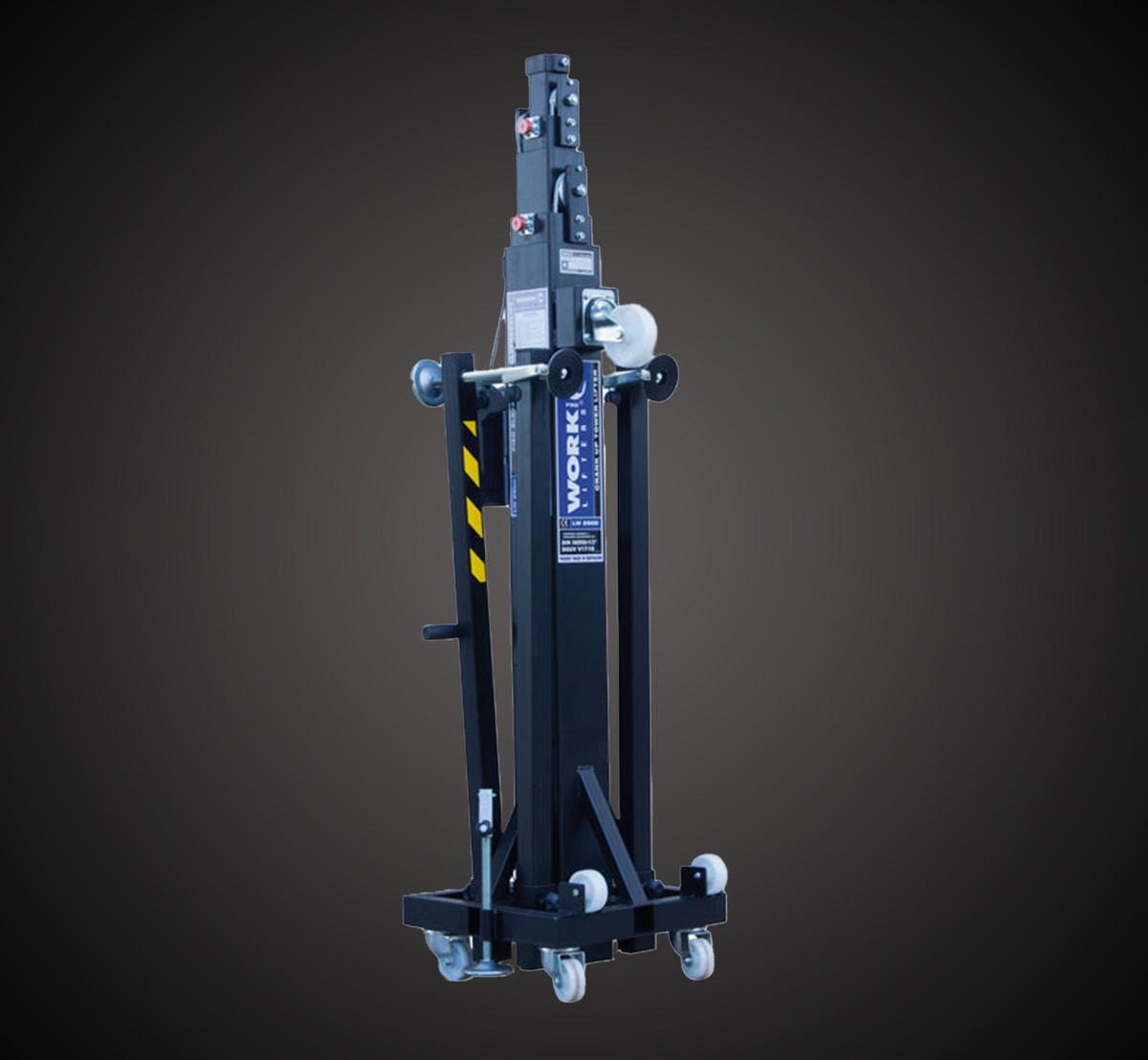 Work Pro Lifters LW 265D Top Loading Crank Stand Lifting Tower, 485 lb Capacity, 21 ft Max Height