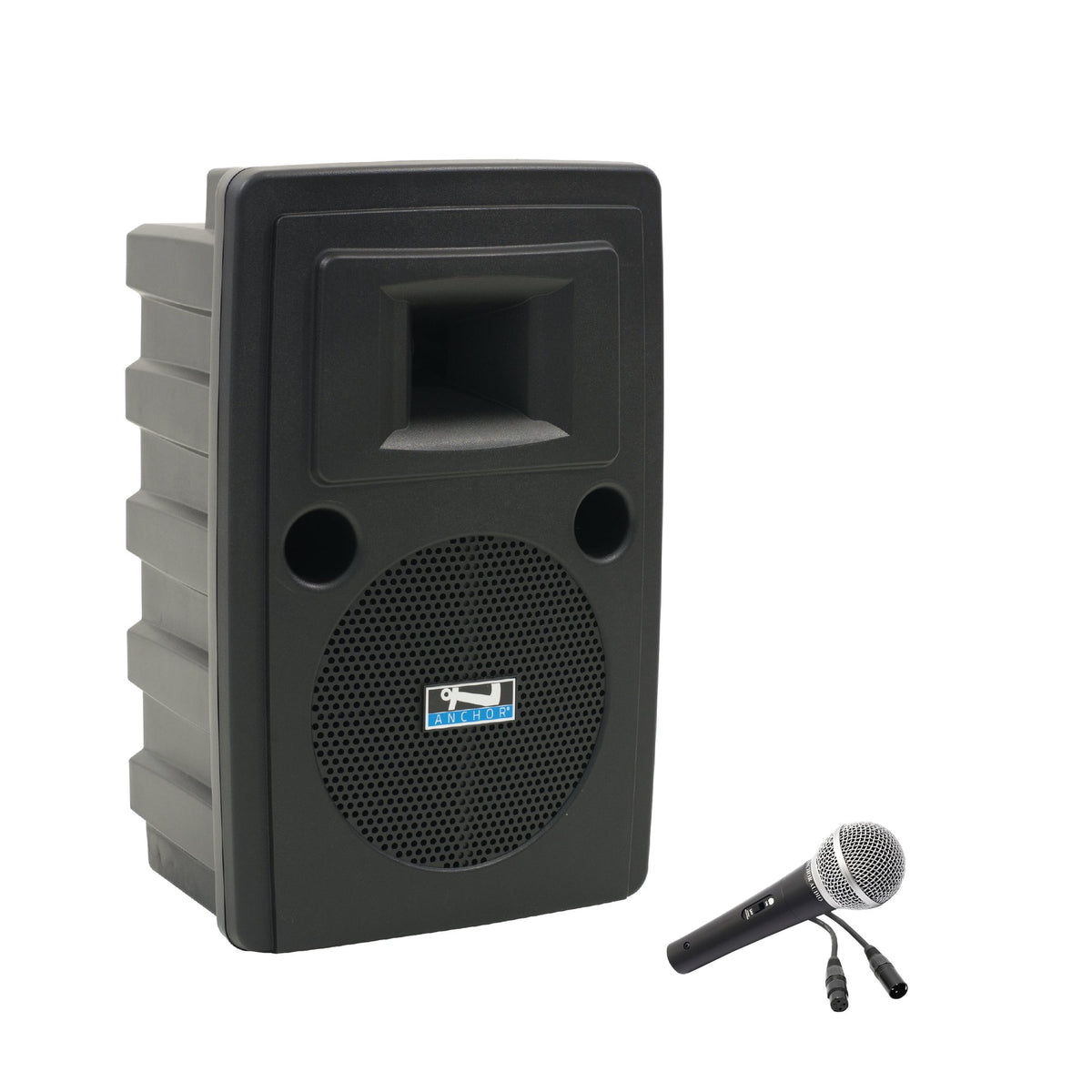 Anchor Audio Liberty 2 , COMP1 - Liberty 2 Pair, AnchorLINK, and one wireless handheld microphone and two speaker stands, and one SPEAKON companion speak