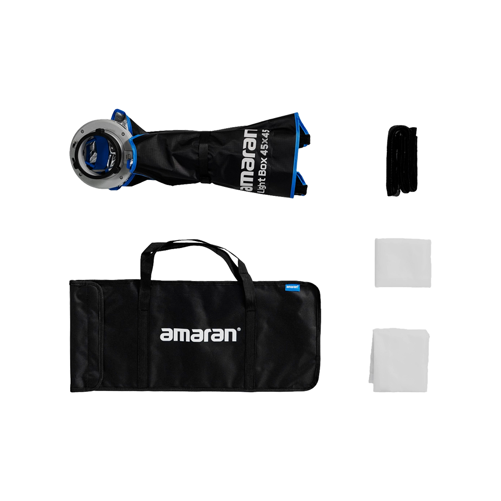 amaran Light Box 45x45, 45x45cm (1.5x1.5ft) one-snap setup square compact Bowens Mount softbox