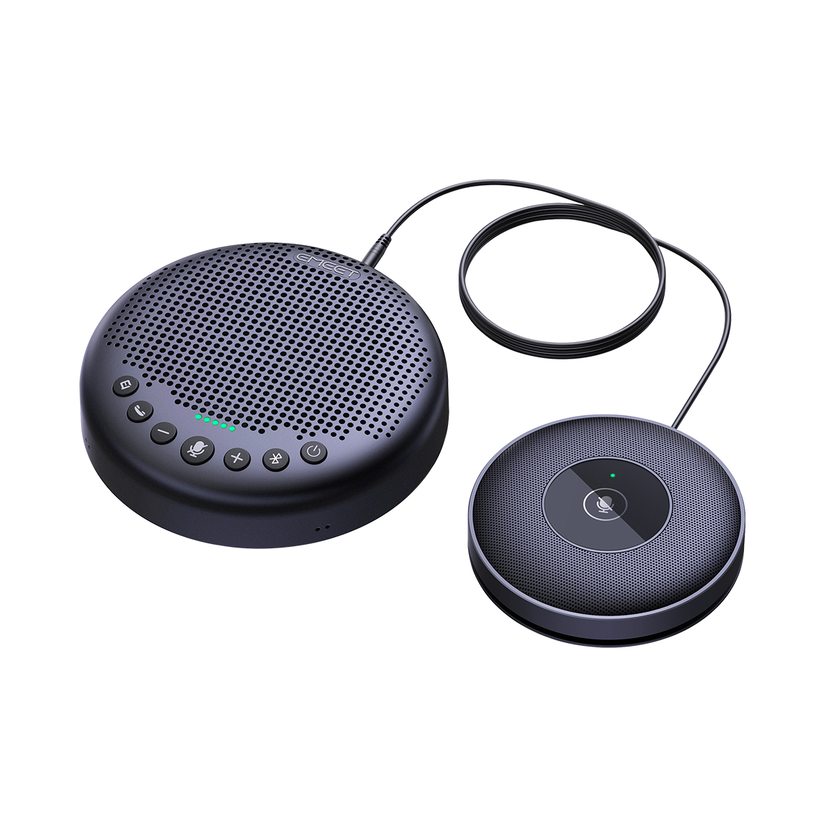 EMEET OfficeCore Luna Plus Meeting Kit, Conference Speakerphone with 8 Built-In Mics Plus External Extension Mic, 360 Degree Noise-Reduction Pickup, 10-Hour Battery, USB, Bluetooth 5.3 and Dongle for Up to 18 People