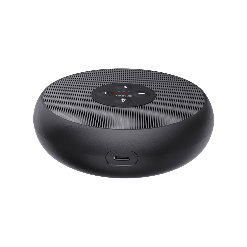 EMEET OfficeCore M1A, Zoom Certified USB Speakerphone with 2 AI Omni-Directional Mics, 360 Degree Voice Pickup, Noise Reduction and Echo Cancellation, 3W Speaker and Full Duplex for 5 to 8 People