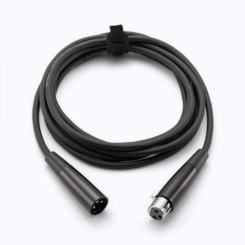 On-Stage MC12-10, Mic Cable (10', XLR-XLR), 10' Length, Standard Nickel Plated Connectors, XLR-XLR Cable, 22AWG Wire Gauge