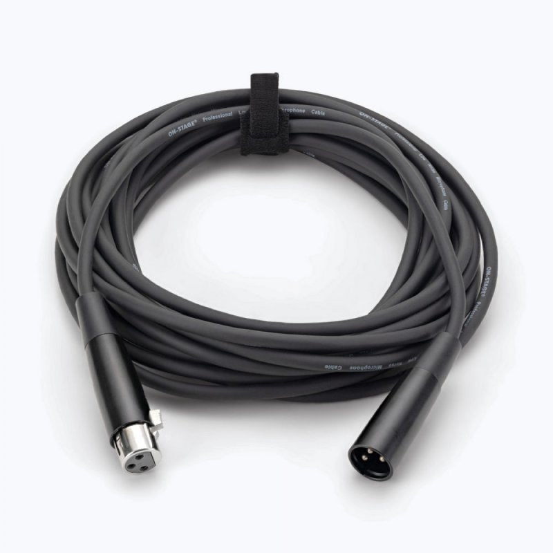 On-Stage MC12-25, Mic Cable (25', XLR-XLR), 25' Length, Standard Nickel Plated Connectors, XLR-XLR Cable, 22AWG Wire Gauge