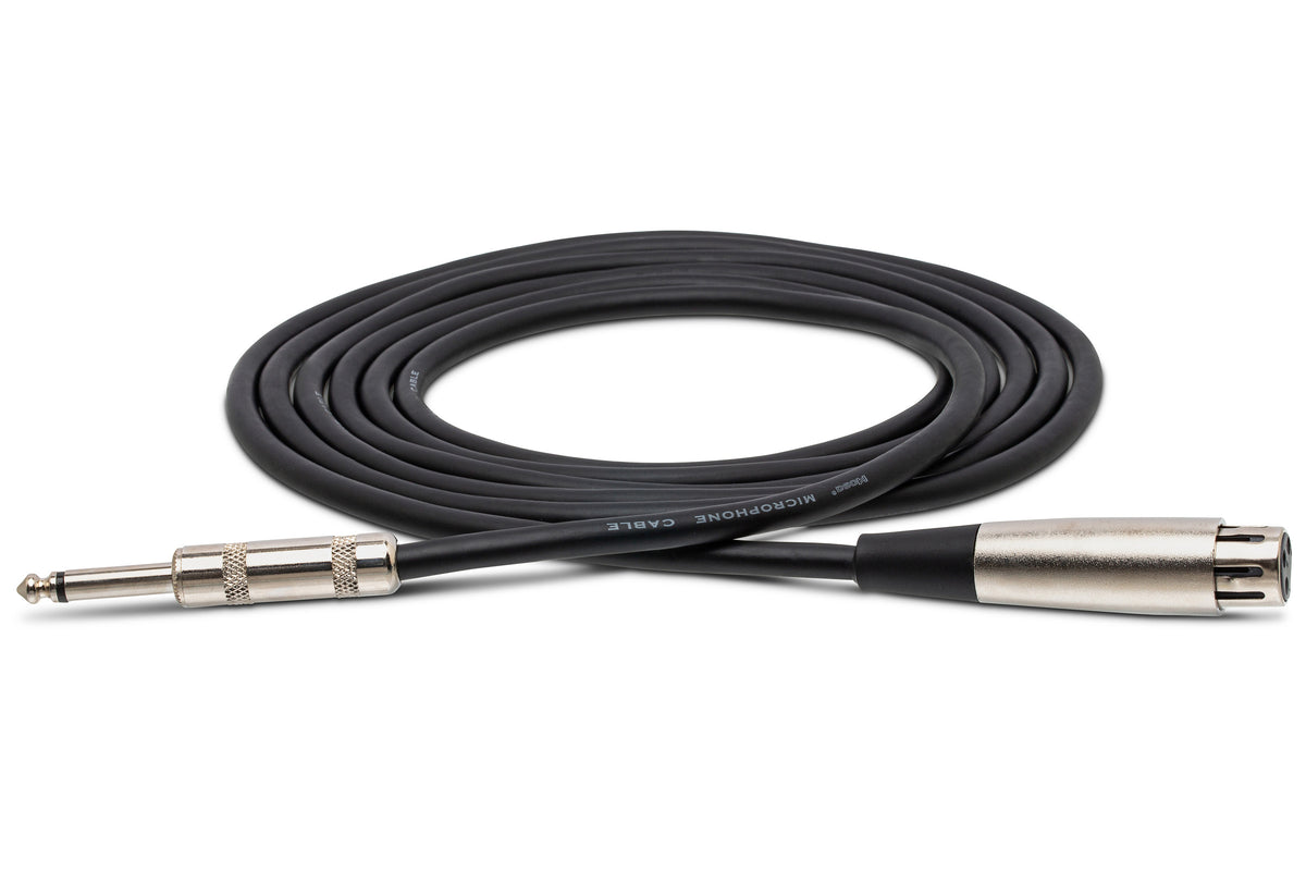 HOSA - Microphone Cable, Hosa XLR3F to 1/4 in TS, 25 ft