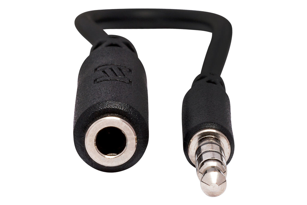 HOSA - Headphone Adapter, 3.5 mm TRRS to Slim 3.5 mm TRRS