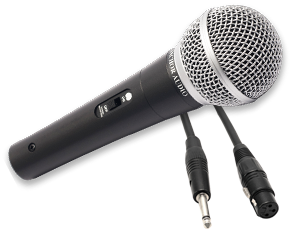 Anchor Audio MIC-90P - Wired handheld mic with 20 ft. cable (1/4” plug)