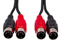 HOSA - Dual MIDI Cable, Dual 5-pin DIN to Same, 3 m