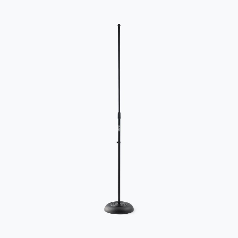 On-Stage MS7201B, Round-Base Mic Stand, Height 33"-60", Black