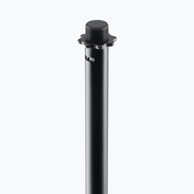 On-Stage MS7201B, Round-Base Mic Stand, Height 33"-60", Black