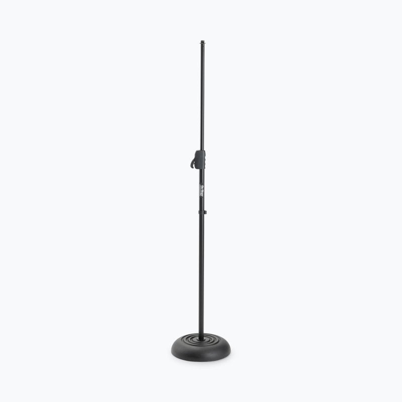 On-Stage MS7201QRB, Quik-Release Round-Base Mic Stand, Height 34"-62", Black