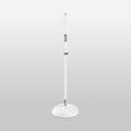 On-Stage MS7201QTRW, Quarter-Turn Round-Base Mic Stand, Height 34"-60", White