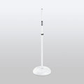 On-Stage MS7201W-BB, Round-Base Mic Stand, Height 33"-60", White