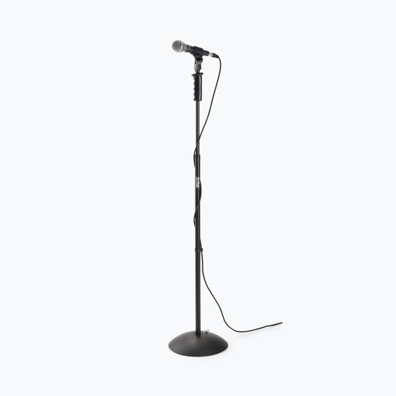 On-Stage MS7255PG, ProGrip Dome-Base Mic Stand, Height 38"-61", Black