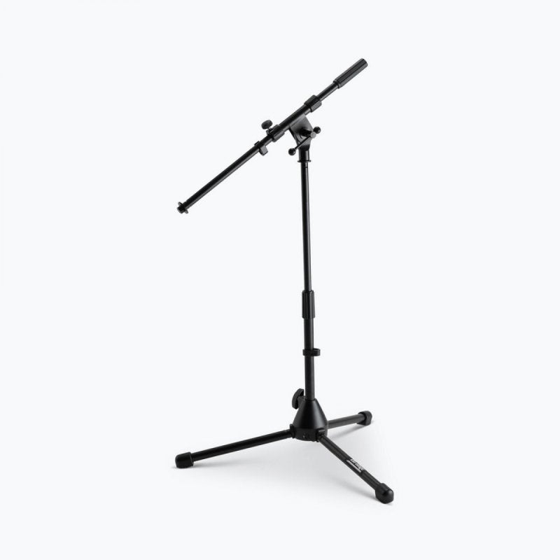 On-Stage MS7411B, Drum/Amp Tripod Mic Stand with Boom, Height 17"-27", 19" Boom, 26" Base Spread, Black