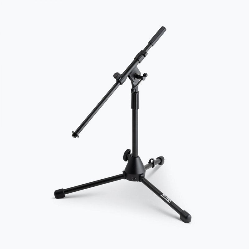 On-Stage MS7411B, Drum/Amp Tripod Mic Stand with Boom, Height 17"-27", 19" Boom, 26" Base Spread, Black