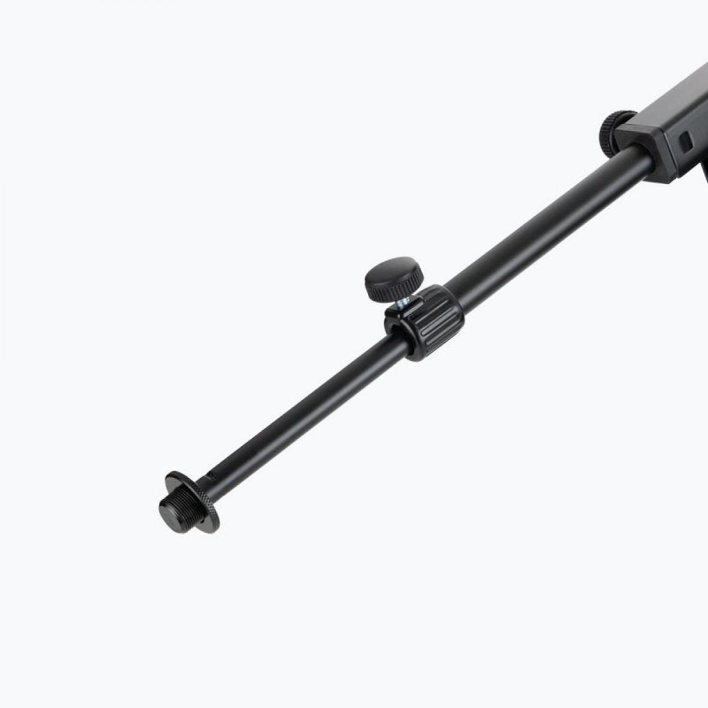 On-Stage MS7411TB, Drum/Amp Tripod Mic Stand with Tele Boom, Height 17"-27", 20"-36" Boom, 22", 26" Base Spread, Black