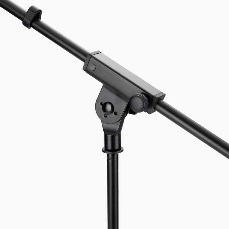 On-Stage MS7411TB, Drum/Amp Tripod Mic Stand with Tele Boom, Height 17"-27", 20"-36" Boom, 22", 26" Base Spread, Black