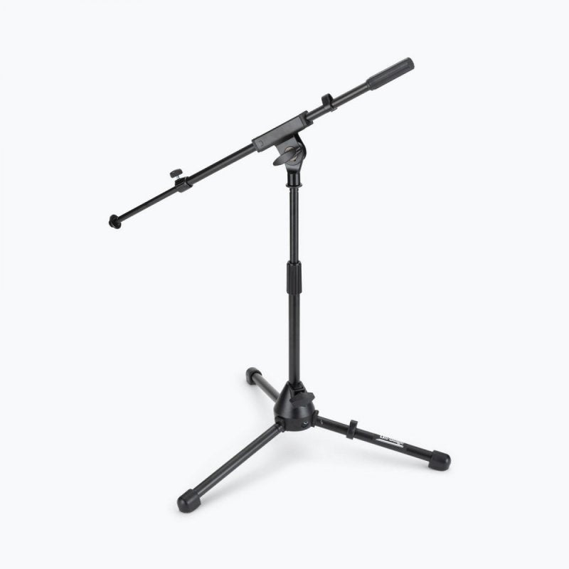 On-Stage MS7411TB, Drum/Amp Tripod Mic Stand with Tele Boom, Height 17"-27", 20"-36" Boom, 22", 26" Base Spread, Black